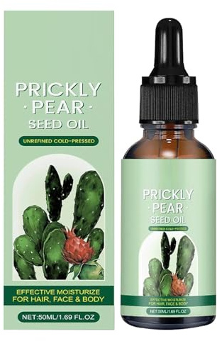 Prickly Pear Seed Oil | 50 Ml Organic Prickly Pear Oil | Pure Cactus Skin Moisturizer Oil for Face Hair and Body | Natural Ingredients Prickly Pear Body Oil for Firming and Moisturizing