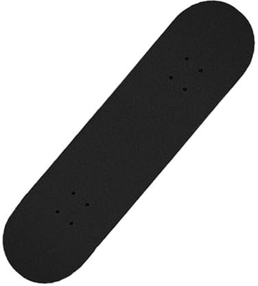 perfk DIY leeres Skateboard -Deck für Kinder, Skateboard -Ersatz, Holzschalldeck für die Wanddekoration, tägliche Anwendungspraxis, 80cmx20cm Schwarzes