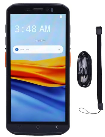 Inventarscanner, 5,5 -Zoll -Touchsbildschirm Barcode -Scanner mit NFC QR Reader 4GLTE Android 14 Barcode -Scanner mit IP65 -Schutz für Lagerhaus und Logistik