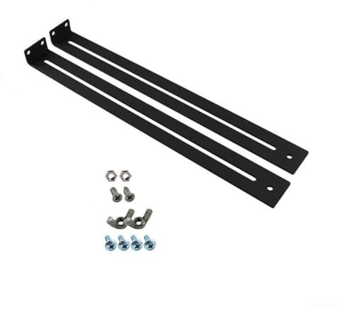 Kit de réparation de tiroir en acier, support réglable pour armoire en panneaux de particules de bois, renfort de fond de tiroirs en MDF, 33 à 61 cm (1 lot)