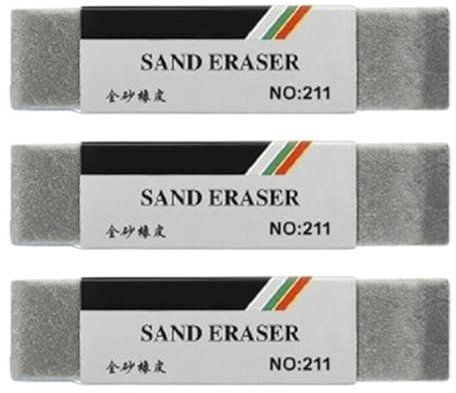 Borrador de tinta, 3 unidades, borrador de dibujo reutilizable, resistente a la suciedad, para caligrafía y dibujo técnico sin marcas de lijado