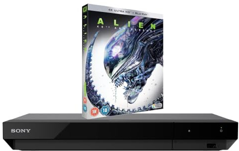 MULTIREGION Blu-ray Player Compatible with Sony UBP-X700K Blu-ray Region A, B & C - DVD Regions 1-8 - Bundle Including Alien 40th Anniversary 4K UHD Disc UPB-X700