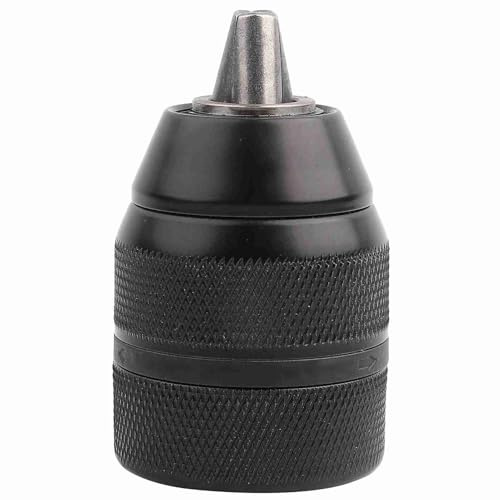 Haosie Portabrocas de metal de 13 mm, adaptador de portabrocas de montaje de 2 a 13 mm, accesorios de taladro sin llave con autobloqueo con potencia inferior a 700 W
