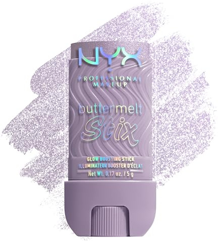 NYX Professional Makeup Buttermelt Stix, Glow Boosting Highlighter Stick mit Sheabutter & butterweicher Textur für natürlichen Glazed-Glow, wischfest & bis 8h Halt, Farbe: Love At First Melt