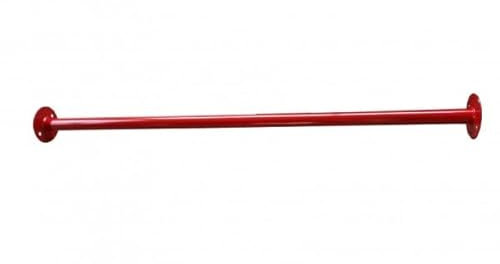 Niro Sportgeräte Reckstange Turnstange Turnreck Outdoor Garten, Metall, pulverbeschichtet, witterungsbeständig, bis 130 kg, 78 cm, 122 cm und Wunschlänge, (Weiß, Wunschlänge)