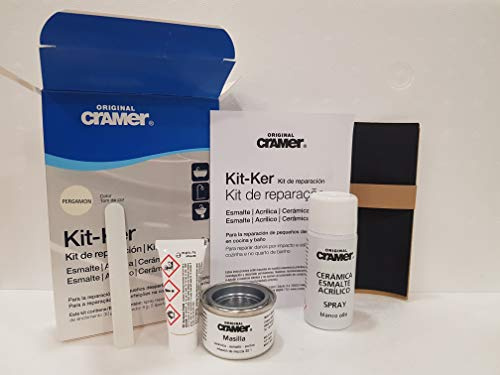 Kit de réparation pour baignoire et sanitaire CRAMER KIT-KER couleur PERGAMON