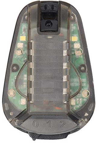 Casque Signal Light LED Lampe Vert Rouge Étanche Tactique Casque Lampes de Survie avec Bande Magique