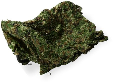 Cocoarm Red de Camuflaje Sombra Militar Selva Caza Disparos Ocultar Camuflaje Cubre Objetos Decorar Acampar y Dar Sombra Toldo Camuflaje Exterior 3 x 5 m