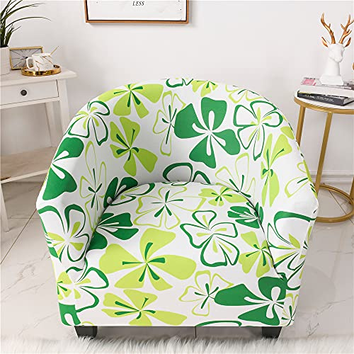 Highdi Sesselschoner Sesselüberwurf mit Elastisch Stretch Husse, Club Chair Blumenserie Schonbezug Sofabezug mit hoher Dehnung Sessel für Clubsessel Cocktailsessel (Schmetterlingsliebe)