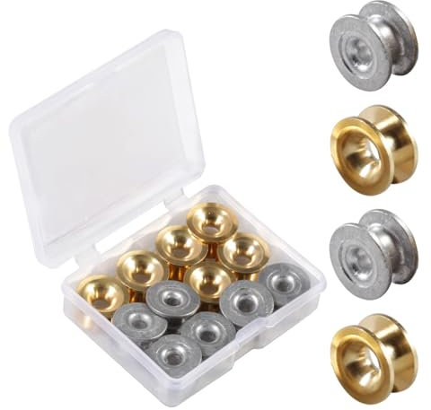 SPEEDWOX Rasentrimmer-Kopfösen, Hülse, Rasentrimmer, Garten-Freischneider, Zubehör, Ersatzteile für Motor-Saitentrimmer, mit Kunststoff-Aufbewahrungsbox, 12 Stück