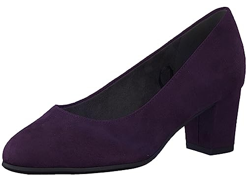 Jana Damen Pumps mit Blockabsatz Vegan, Violett (Purple), 36 EU