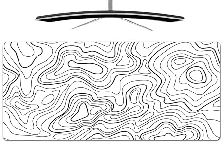 XXL Gaming Mouse Pad, 800*300mm/31.5*11.8in Mousepad With 3mm Non-Slip Rubber Base, Large Desk Mat for Computer Keyboard, Washable Mouse Mat with Stitched Edges, Extended Desk Pad for Home Office (B)