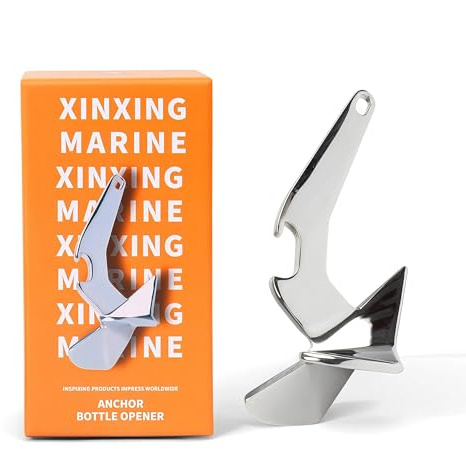 XINXING MARINE Anchor - Abridor de botellas de acero inoxidable 316 para barco, regalo para novio, réplica divertida