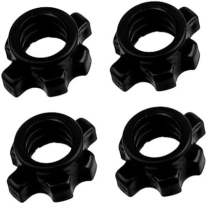 CORHAD 4pcs Dumbbell Nut Locking Clamps Spinlock Barbell Screw for Weights Dumbbell Replacement Screws for Home Workout Strength Training