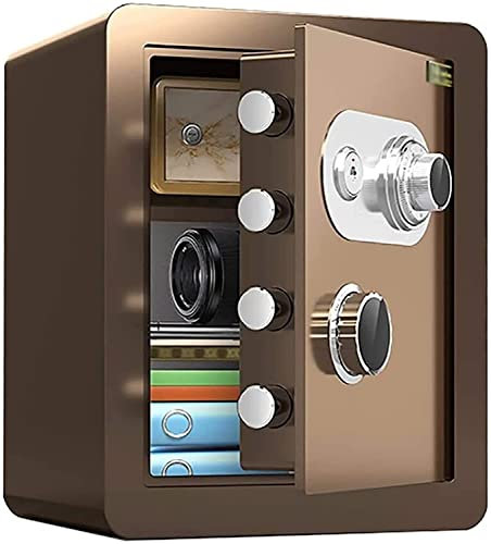 BomDog Tresor, Feuerfester Wasserfester Sicherheitsbox Sicherheitsbox Schranke Hause Feuerfest 45Cme/Brown