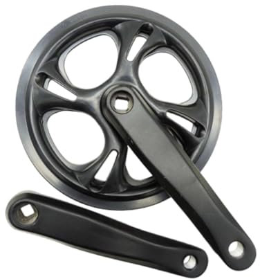 Oshhni Kurbelarm-Set für Fahrräder, Ersatz für Fahrradteile, robuste, leichte Kurbelgarnitur aus Aluminium mit quadratischer Kegel, 165 mm Kurbelgarnitur