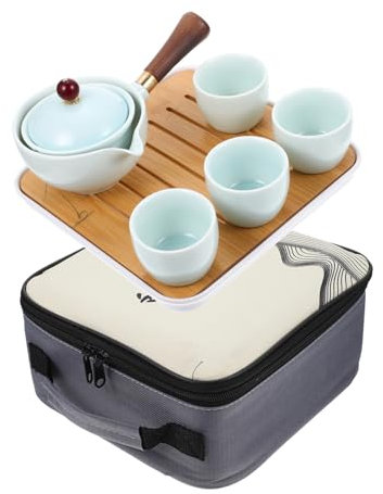 Cabilock 1 Jeu théière Home Decoration infuseur The Tea Set Tea Infuser Service à The Tasses à thé japonaises Bouilloire à thé bouillante Outil de Service de thé Plateau de thé céramique