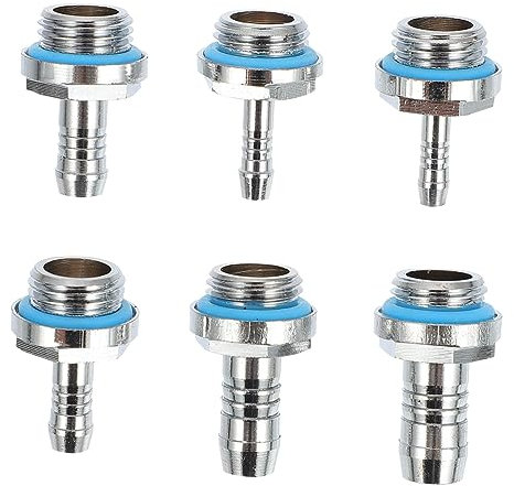 KONTONTY Wasseranschluss Adapter Für Wasserkühlung Mit Silikondichtring Passend Für Computer-kühlsysteme G1/4 Gewindeadapter Für Einfache Verbindung