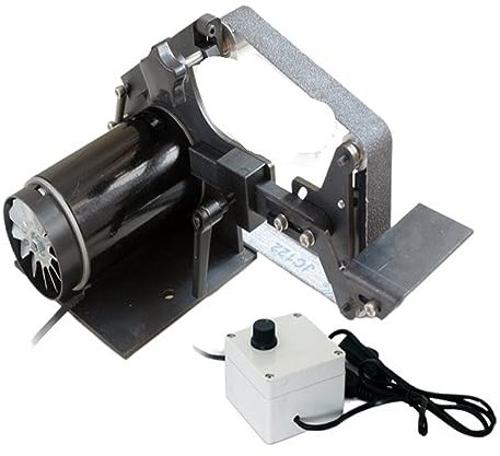Máquina pulidora, lijadora orbital Lijadora de banda sin escobillas de 762x25mm, máquina afiladora de ángulo fijo de 800W, tiene 6 cortes de pulido de banda abrasiva gratis para lijar, pulir(Nero)