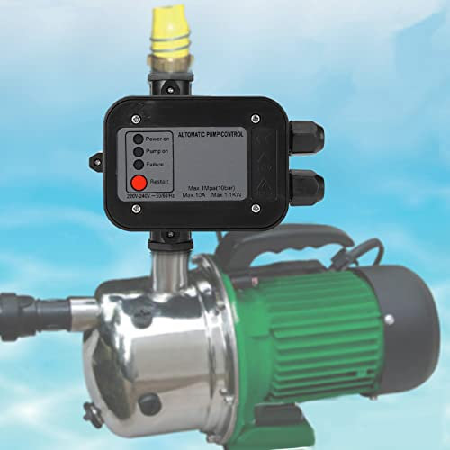 Schwarzer selbstprimierender Wasserpumpendruckschalter Automatischer Controller für Gartenpumpen Reinigen Wasserzentrifugalpumpen