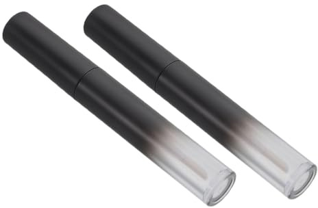 VICASKY 2stücke Leerer Runder Lippenpflegestift Behälter Dichte Lipgloss Hülse Mit Dickem Applikator Nachfüllbar Für Diy Lipgloss Modernes Design Für Individuelles Make-up Und Vielseitige