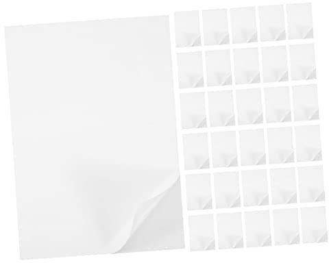 SHINEOFI 100blätter Leeres Aufkleberpapier Bedruckbare Etikettenaufkleber Leeres Fotopapier Selbstklebendes Beschreibbares Papier Für Drucker Beschreibbares Papier