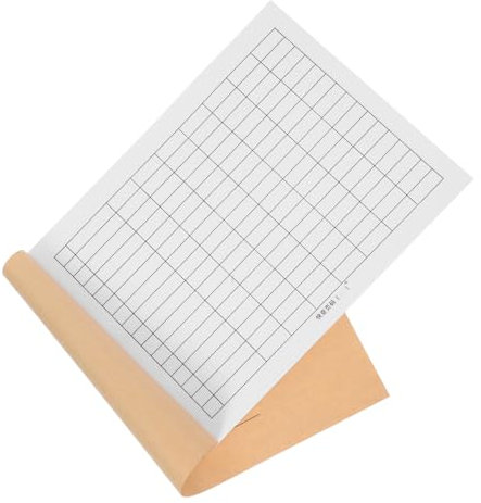 Veemoon Accounting Ledger Book Mit Blanko Rasterseiten Registerbuch Für Finanzverwaltung Vielseitiges Notizbuch Für Buchhaltung Und Inventar Klare Gitternetzstruktur Für Präzise Eintragung