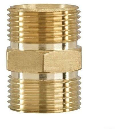 Heavy Duty Pressure Washer Male Connector, Quick Connect for Garden Hose Systems (M22/14mm)