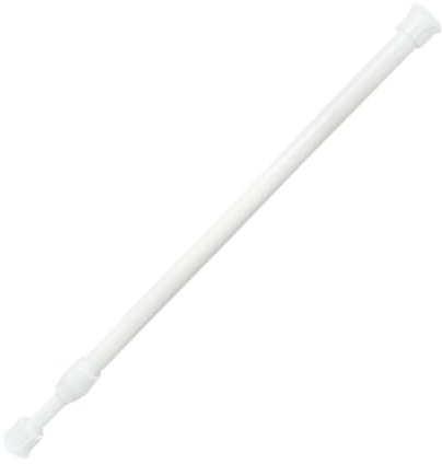 SOIMISS Cortina Longitud Acero de y de 40 Telescópica Carbono al Barra Extensible 70 Cm, sin Perforación, Buena Capacidad de Carga para Baño y Armario