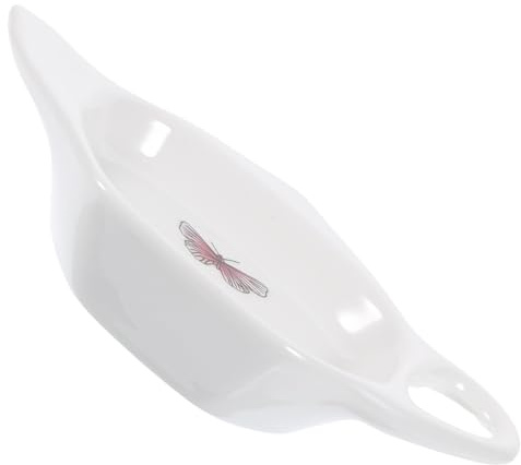 INOOMP Posavasos De Cerámica Forma De Tetera Organizador De Bolsitas De Té Tamaño Pequeño Material Cerámico Diseño Práctico Uso Doméstico para Sala De Té Pieza Única