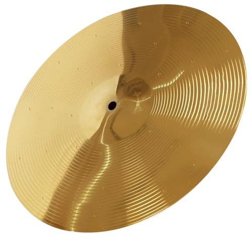 ANDRESLAD Ersatz Jazz Drum Becken aus Messinglegierung Professionelles Übungs Schlagzeug Crash Becken mit Ausgewogenem Klang zur Verbesserung der Schlagzeugfähigkeiten