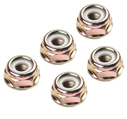 5PCS String Trimmer Brush Cutter Gear Nuts M10x1 25 Left Hand Thread for Head Case Spare Parts Compatible with Common Lawn Trimmers