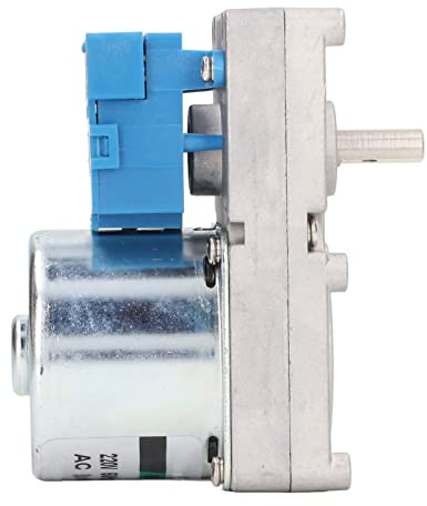 Yechiry Motore a Coclea per Stufa a Pellet a Forte conduttività Ingranaggio in Ottone Resistente all'Usura per Caminetto Elettrico a Biomassa Armadietto per Bevande AC220V Lega di Alluminio Ottone