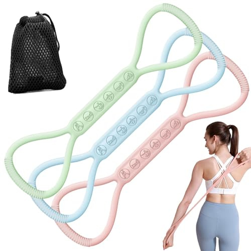 Tiras Fitness - Cintura da allenamento, 25 x 8 x 4 cm, tenditore in , tonificatore muscolare portatile, modellante per corpo dimagrante, regalo per viaggi all'aperto, hotel, , cortile