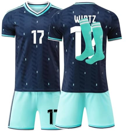 Fussball Trikot Kinder und Erwachsene, Heim Auswärts Fussball Trikot, 2026 WM Deutschland Fußball Trikots, Fussballtrikot Jungen Herren Football T-Shirt, Short und Socken Set