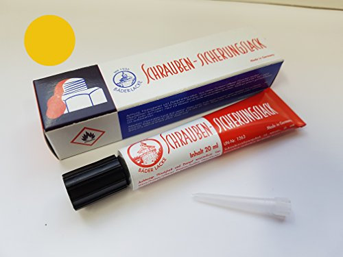B?der Lacke, Schraubensicherungslack, 20 ml Tube, gelb