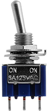 1 mini interrupteur à bascule 3 broches CA 125 V 6 A ON-ON MTS-102 SPDT
