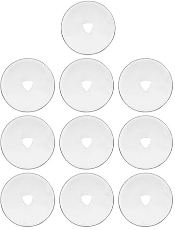 10 piezas 60 mm cuchillas de corte giratorias acero aleado titanio corte recto tela costura cuero papel herramientas corte preciso trabajos manuales industria textil