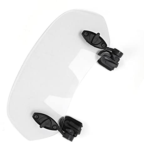 KIMISS Motorrad Windschutzscheibenverlängerung, Universal Motorcycle Adjustable Clip On Windschutzscheibe Windabweiser Windschutzscheiben Zubehör