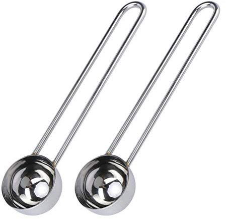 Cuillère Doseuse À Café en Acier Inoxydable 304 10G Cuillère À Poudre De Lait 2Pcs