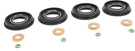 ATU Juntas inyectores Kit de inyectores para A3 1.6 TDi 2009-2013, Altea 1.6 TDi 2009-2014, Ibiza IV 1.6 TDi 2010-2014, Leon 1.6 TDi 2010-2014 2, Toledo IV 1.6 TDi 2013-2015