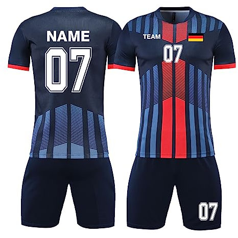 LAIFU Personalisierte Trikots Kinder Trikot Set Kinder Mit Namen