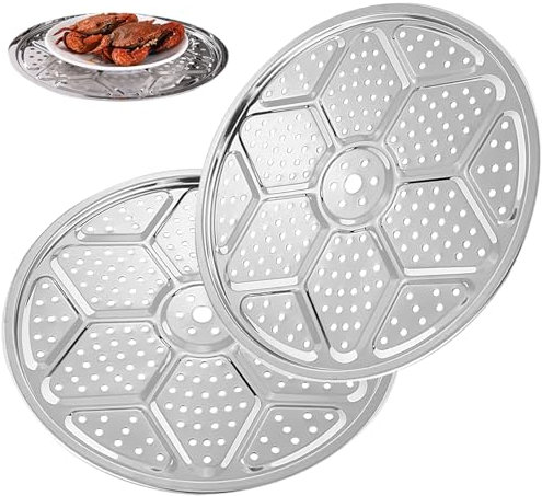 Canner Rack, Dampfereinsätze, Dampfregal 2 PCS 11 Zoll Konservenregal Edelstahl Dampfstange mit gleichmäßigem Dampfloch Lebensmitteldampfer für Schnellkochtopfzubehör klein