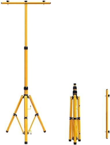 BLUEBRIT® LED Flood Light Tripod Stand Portable Work Site Floodlight Telescopic Tripod-Photography Light Stand Tripod Aluminum Heavy Duty for Camera,Video,Soft boxes,Umbrella,Wedding Outdoor Vid