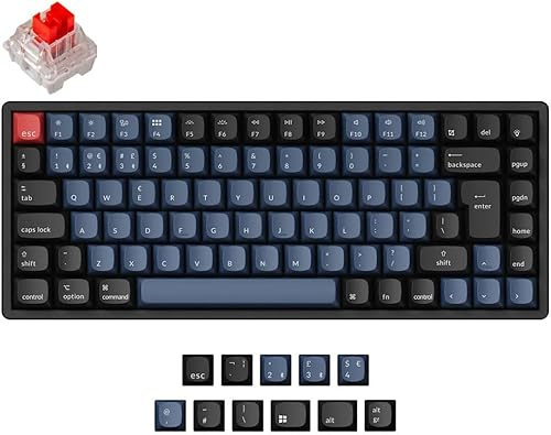 UK Keychron K2 Pro QMK Bluetooth RGB Hot-Swap Linear Switches Aluminium Mac/PC Keyboard