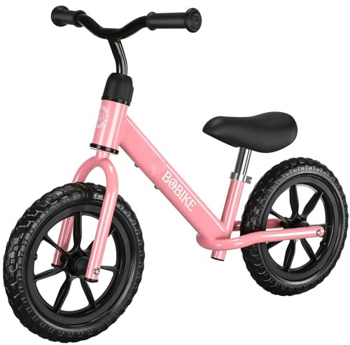 MHCYLION Laufrad ab 2-5 Jahre, Lenkrad und Sattel höhenverstellbar, Ultraleicht Kinderlaufrad Balance Fahrrad für Jungen Mädchen Rosa