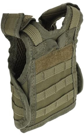 Mini Nylon Beverage Holder - Fun and Beer Bottle Sleeve Jacket for Decoration and Cooler (OD Green)