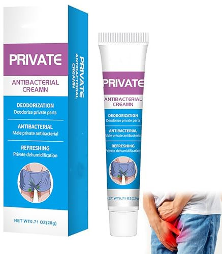 Crema Antibacteriana Privada,Crema para Aliviar la Picazón Para Hombres,Fácil de Usar,Rápida Absorción,20g