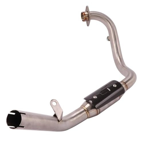 YSDSLS Acciaio Inossidabile smontabile Accessori Decorativi Durevoli per Moto Silenziatore di Scarico Silenziatore per Tubo di Collegamento Anteriore per Benelli Leoncino 250 TRK251