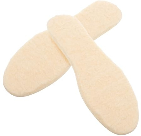 Veemoon 1paar Woll Einlegesohlen Für Warme Stiefel Fuzzy Innensohlen Für Männer Atmungsaktive Dicke Komfortable Rutschfeste Und Antibakterielle Schuhsohlen
